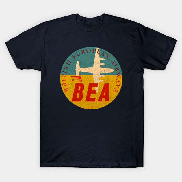 BEA Airways T-Shirt by Midcenturydave